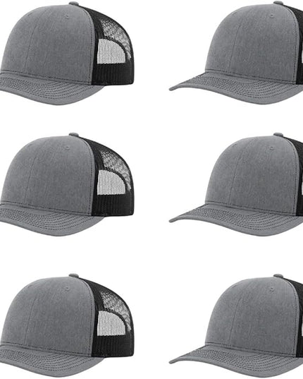 Richardson 112 Classic Six-Panel Adjustable Snapback Trucker Cap | Bulk Packs Available