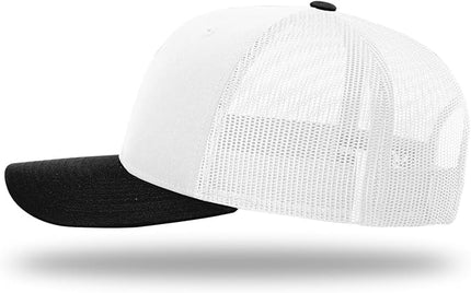 Richardson 112 Trucker Hat - Premium Adjustable Snapback Hat - Structured Six Panel Richardson Blank Caps