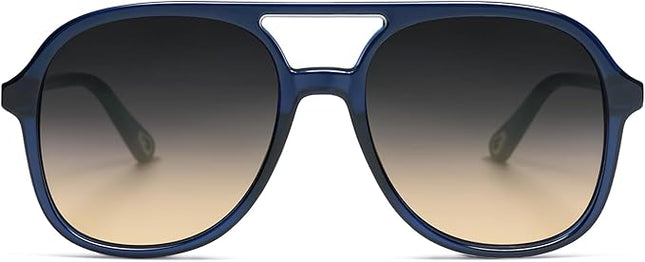 SOJOS Retro Polarized Aviator Sunglasses Womens Mens Classic 70s 80s Vintage Trendy Square Aviators SJ2174