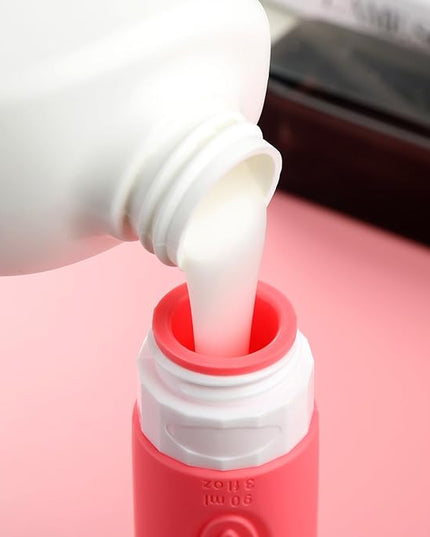 Travel Bottles for Toiletries, Tsa Approved 3oz Travel Size Containers BPA Free Leak Proof Refillable Liquid Silicone Squeezable Travel Accessories for Shampoo Conditioner Lotion (4 Pack)