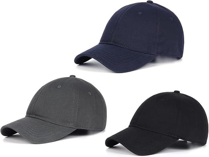 Zylioo XL XXL Oversize Baseball Cap, 100% Cotton Adjustable Dad Hat for Big Heads 23.5"-25.5", Soft Crown Large Size Cap