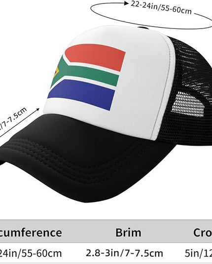 Cute Flag Baseball Cap for Men Women Mesh Trucker Hat Adjustable Patriotic Snapback Baseball Hat for Sports Running