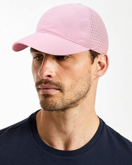 Xinveen Quick Dry Baseball Cap Curved Brim Snapback Hat Laser Cut Mesh Ball Cap Golf Ball Cap for Men Women