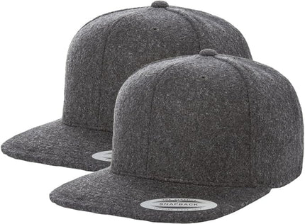 [2 Pack] Hybrid Stretch-Fitted Trucker Cap, Baseball Cap with Air Mesh