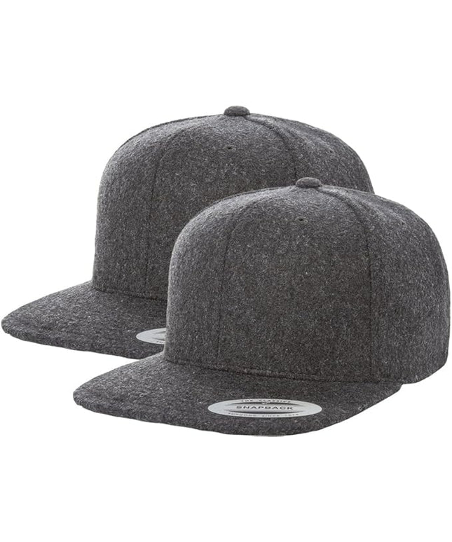 [2 Pack] Hybrid Stretch-Fitted Trucker Cap, Baseball Cap with Air Mesh