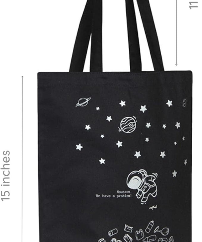 Ecoright Tote Bag for Women with Zipper, Small Tote Bag, Canvas Bag, Reusable Cotton Bag for Beach, Grocery, School & Work
