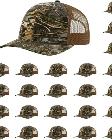 Richardson 112 Classic Six-Panel Adjustable Snapback Trucker Cap | Bulk Packs Available