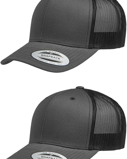 Yupoong Classic Premium Mesh 6 Panel Retro Trucker Cap | Mid Profile Snapback | OSFA | Bulk Pack Available