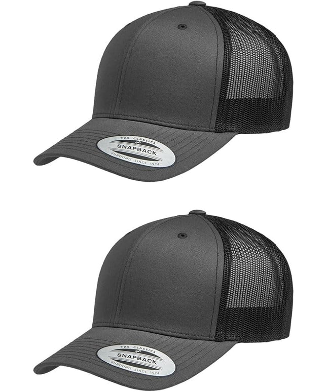 Yupoong Classic Premium Mesh 6 Panel Retro Trucker Cap | Mid Profile Snapback | OSFA | Bulk Pack Available