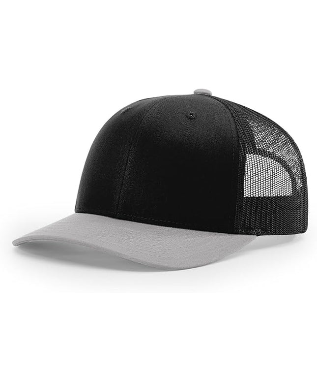 Richardson 112 Trucker Hat - Premium Adjustable Snapback Hat - Structured Six Panel Richardson Blank Caps