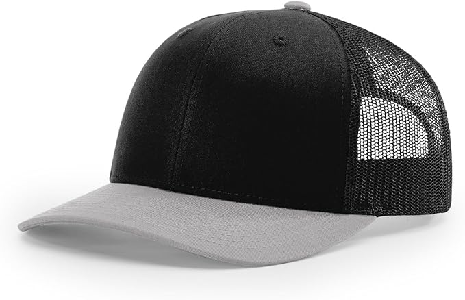 Richardson 112 Trucker Hat - Premium Adjustable Snapback Hat - Structured Six Panel Richardson Blank Caps