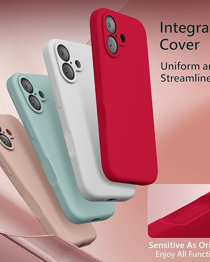FireNova Magnetic for iPhone 17 Case, Compatible with MagSafe, [Integrated Silicone Camera Control Button] [Camera Protection] Anti-Scratch Microfiber Lining Phone Case, 6.3", Deep Red