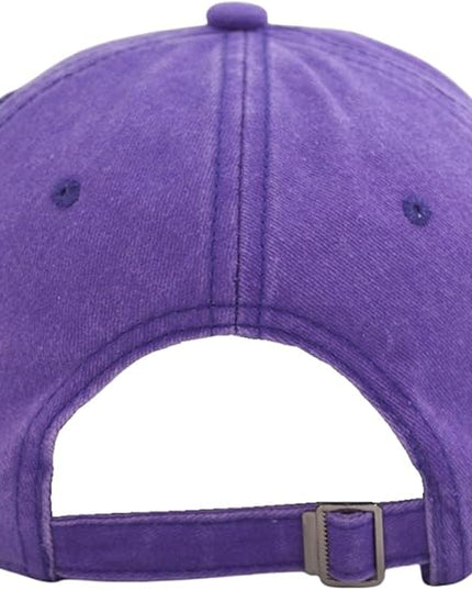 YEANIY Vintage Washed Cotton Plain Baseball Caps Adjustable Unstructured Soft Blank Casual Dad Ball Hats for Men Women