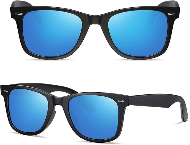 MEETSUN Polarized Sunglasses for Women Men Classic Retro Square Frame Driving Sun Glasses UV Protection
