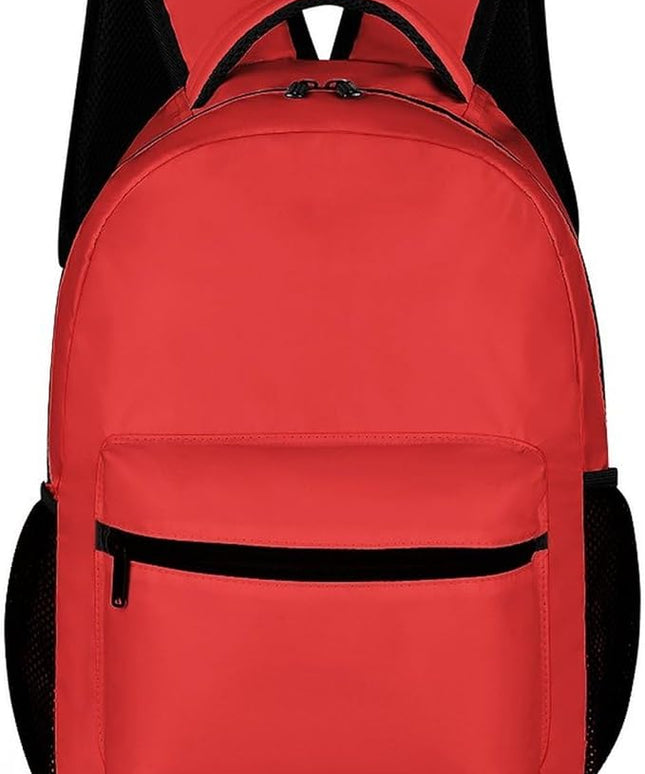 Fashion Poppy Red Backpack Lightweight Large Capacity Laptop Daybag for Travel Work