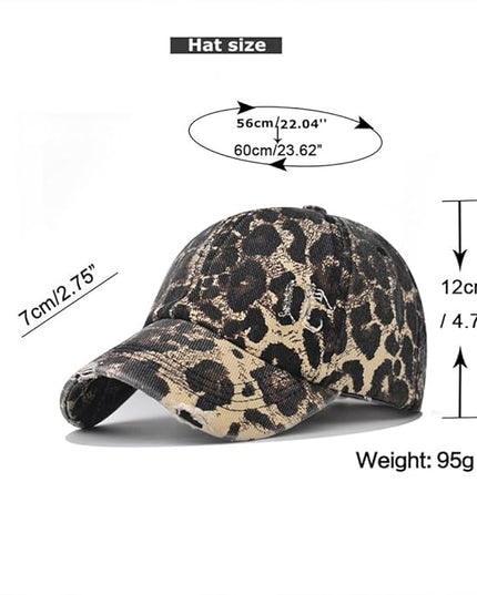 Classic Vintage Distressed Baseball Cap, Washed Cotton, Adjustable Fit