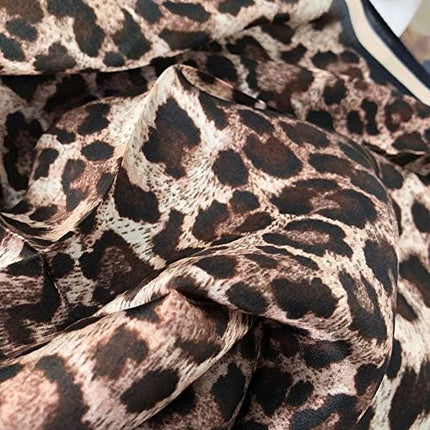 ANDANTINO 100% Real Mulberry Silk Scarf -21'' x 21''- Lightweight Neckerchief –Women Men Small Square Digital Printed Scarves