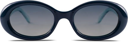 SOJOS Small Retro Oval Polarized Sunglasses for Women Men 90s Vintage UV400 Protection Tiny Sun Glasses SJ2286
