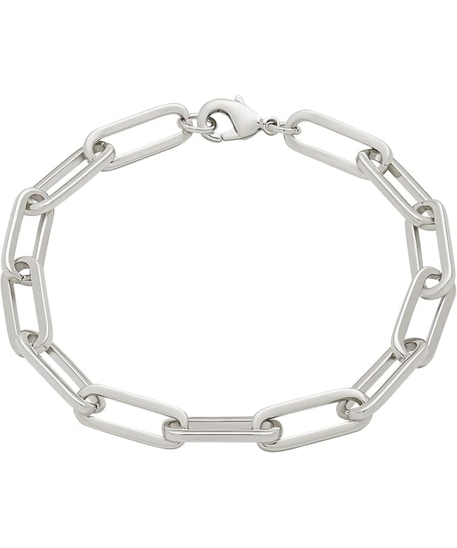 Amazon Essentials 14k Gold Plated or Silver Plated Chunky Chain Link Bracelet 7.5"