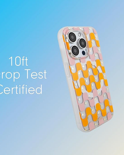 Sonix Protective Phone Case for iPhone 15 Pro Max | Compatible with Magsafe | 10ft Drop Tested | Retro Stripe
