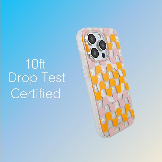 Sonix Protective Phone Case for iPhone 15 Pro Max | Compatible with Magsafe | 10ft Drop Tested | Retro Stripe