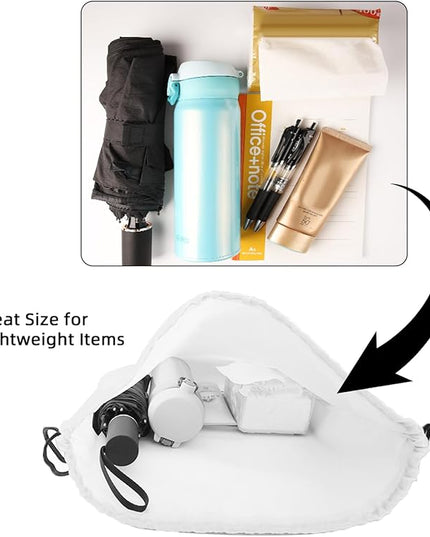 GoodToU Drawstring Bags - Nylon Gym & Travel Drawstring Backpack (White, 80Pcs)