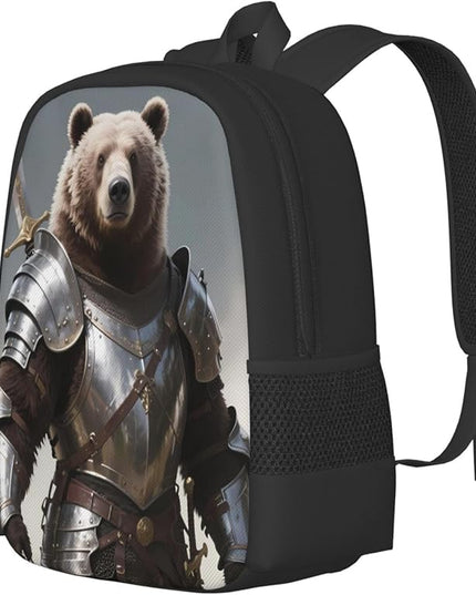Bear And Sword Laptop Backpack Fits 15 Inch Laptop Travel Backpack Rucksack For Men Women