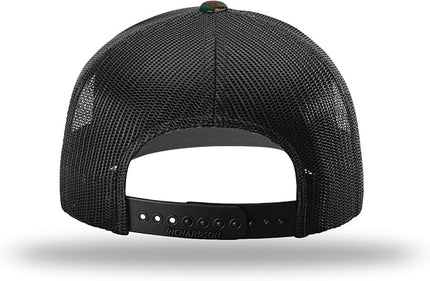 Richardson 112 Trucker Hat - Premium Adjustable Snapback Hat - Structured Six Panel Richardson Blank Caps