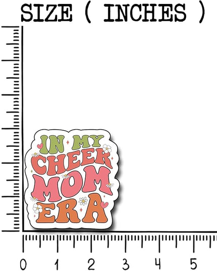 (3Pcs) in My Cheer Mom Era Sticker, Decorate Books Laptop Phone, Cheer Mom Era Water Bottles Kindles Stickers, Tumbler Sticker Waterproof Vinyl Decorate Sticker 3" Inch