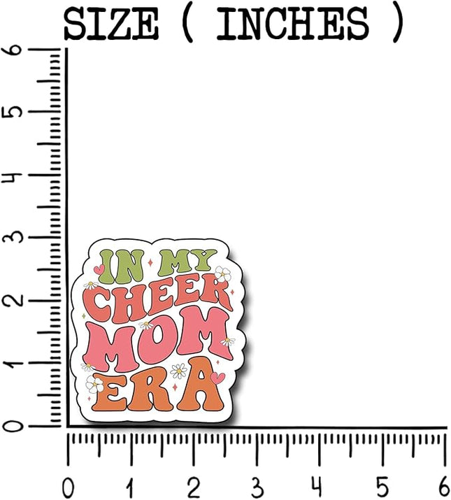 (3Pcs) in My Cheer Mom Era Sticker, Decorate Books Laptop Phone, Cheer Mom Era Water Bottles Kindles Stickers, Tumbler Sticker Waterproof Vinyl Decorate Sticker 3" Inch