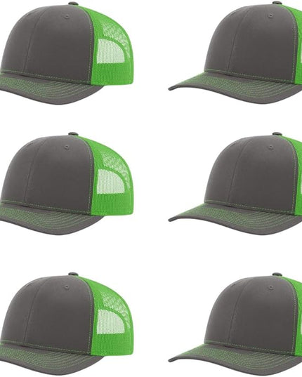 Richardson 112 Classic Six-Panel Adjustable Snapback Trucker Cap | Bulk Packs Available