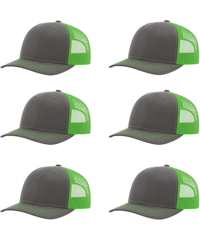 Richardson 112 Classic Six-Panel Adjustable Snapback Trucker Cap | Bulk Packs Available