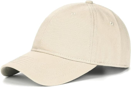 Zylioo XL XXL Oversize Baseball Cap, 100% Cotton Adjustable Dad Hat for Big Heads 23.5"-25.5", Soft Crown Large Size Cap
