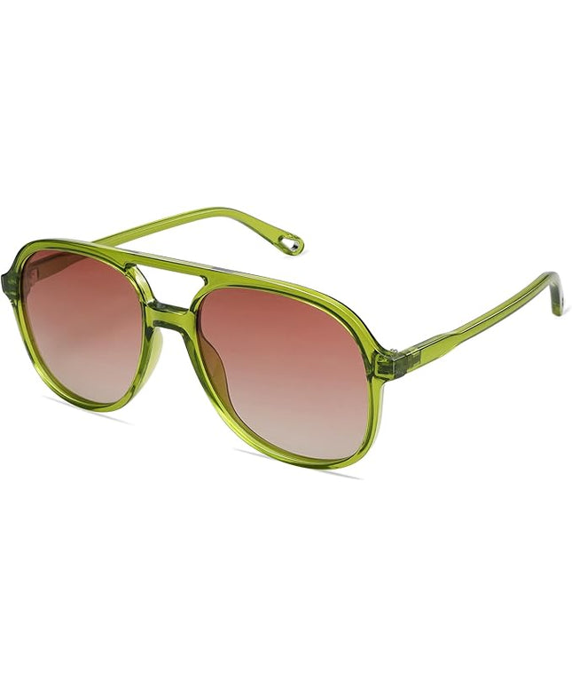 SOJOS Retro Polarized Aviator Sunglasses Womens Mens Classic 70s 80s Vintage Trendy Square Aviators SJ2174