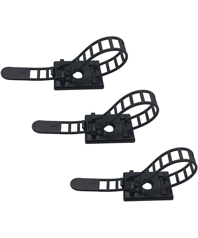 25 Pieces Desk Wire Organizer Cable Ties Zip Ties Adhesive Cord Clips Cable Management Cord Keeper Desk Wire Management