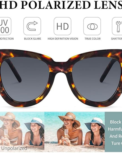 Dollger Retro Cat Eye Sunglasses Women Men Vintage Square Tortoise Shell Fashion Cateye Sunglasses