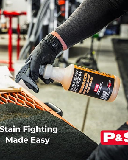 P & S Professional Detail Products Terminator Enzyme Spot & Stain Remover – Professional Upholstery & Carpet Cleaner, Eliminates Grease, Dirt, Protein-Based Stains, Fresh Scent - 1 Gallon