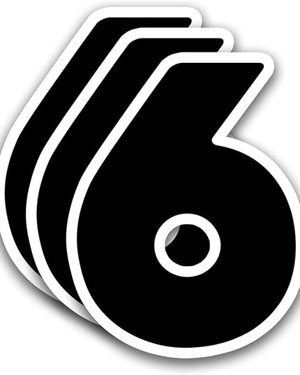 (3Pcs) Number 6 Matching 67 Meme Stickers Funny Six Seven 6 7 Meme Vinyl Decals Waterproof for Laptop, Water Bottle, Phone Case, Tumbler, Helmet, Scrapbooking, 3" x 2.3"
