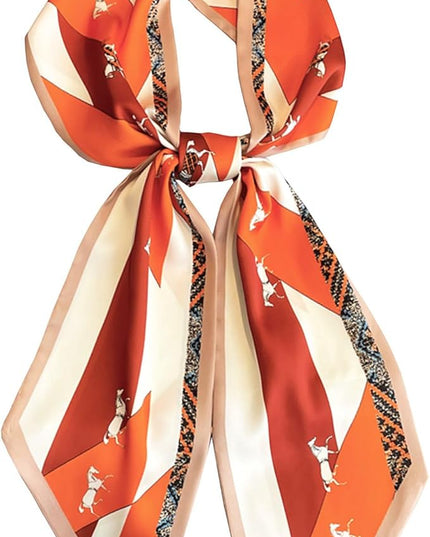 Purse Scarf For Handbags Head Scarves For Women's Hair Bags Scarfs Long Skinny Scarves Fashion Silky
