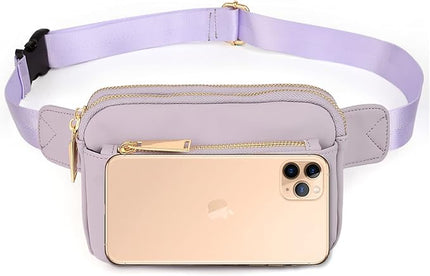 UTO Fanny Pack for Women Crossbody Trendy Fashion Belt Purse Chest Waist Hip Bumbag for Outdoor Shopping Travel Hiking