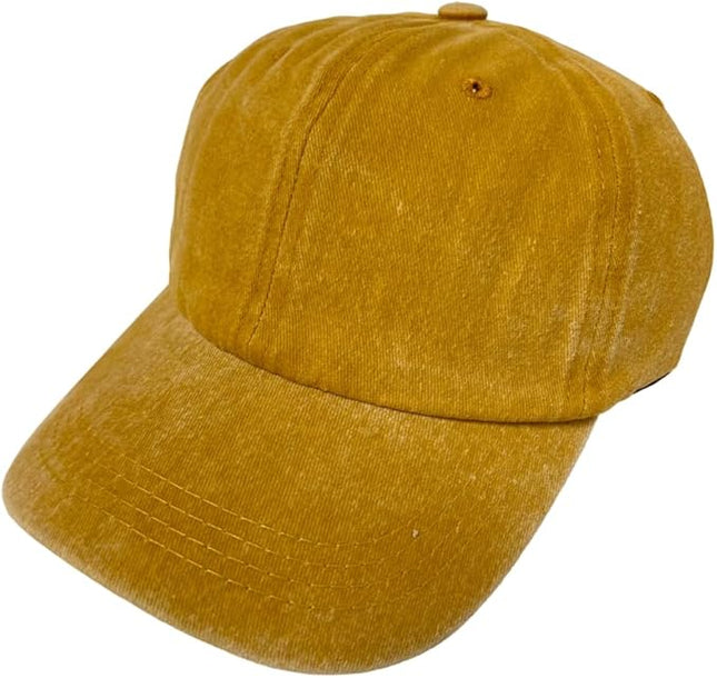 Roytrense Unisex 100% Cotton Washed Low Profile Dad Hat - Adjustable Baseball Cap for Outdoor Activities