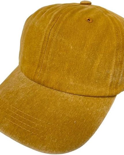 Roytrense Unisex 100% Cotton Washed Low Profile Dad Hat - Adjustable Baseball Cap for Outdoor Activities