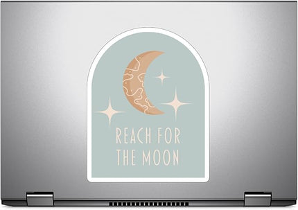 (3PCS) Reach for The Moon Stars Sticker for Phone Tablet Laptop Car Truck Window | 3" Sticker