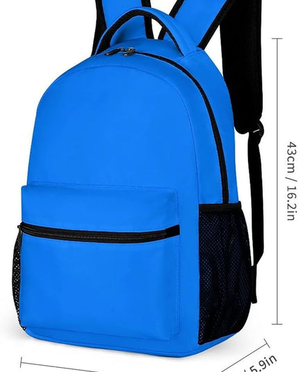 Fashion Electric Blue Backpack Lightweight Large Capacity Laptop Daybag for Travel Work