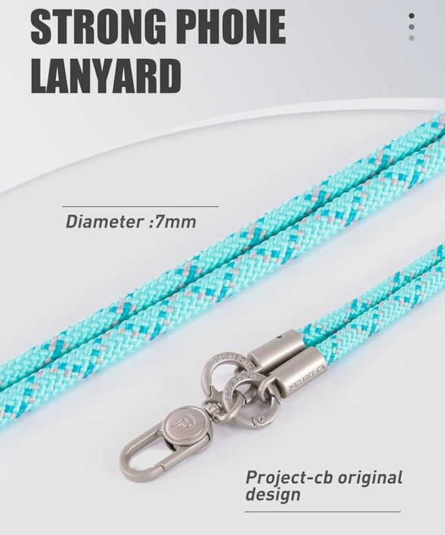 project-cb Phone Lanyard×1,Phone Tether Tab×2, Crossbody Cell Phone Lanyard,Rope Lanyard,Universal Adjustable Phone Strap(Verdant-S)