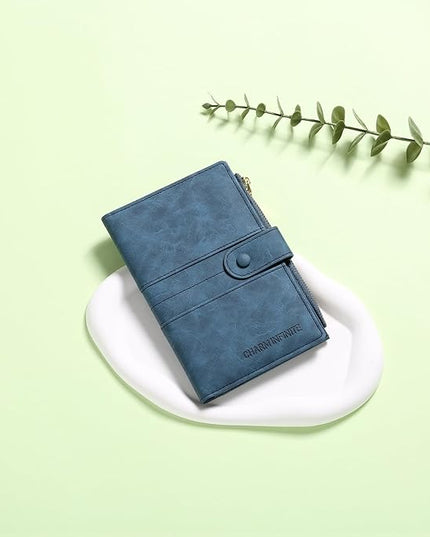 RFID Blocking Leather Passport Wallet Cover Case with Pen and Card Slots Travel Wallet for Women/Men Travel Must Haves Accessories