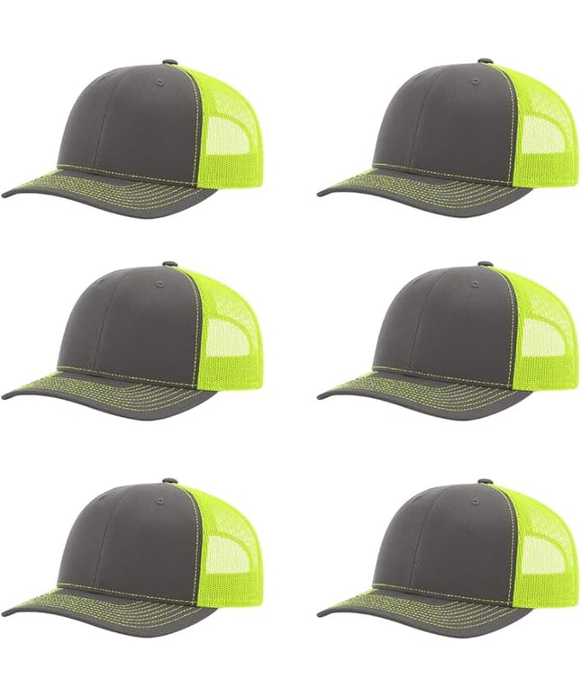 Richardson 112 Classic Six-Panel Adjustable Snapback Trucker Cap | Bulk Packs Available