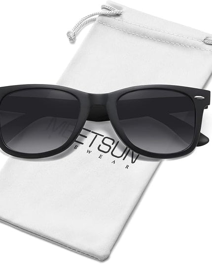 MEETSUN Polarized Sunglasses for Women Men Classic Retro Square Frame Driving Sun Glasses UV Protection