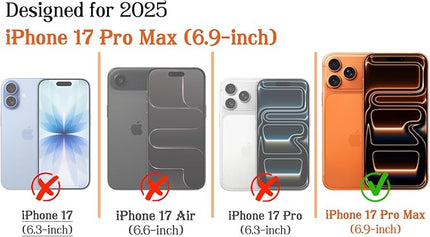 Magnetic for iPhone 17 Pro Max Case Cute Stripes Phone Case, Shockproof Slim TPU and Hard PC Protective Phone Cover Compatible with MagSafe Designed for Women Girls, Deep Green