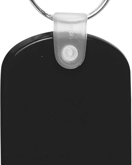 DISCOUNT PROMOS Tag Soft Plastic Keychains - 50 pack - Small Key Tag Chain For Staying Organized - Rubber Key Ring Keychain – Black